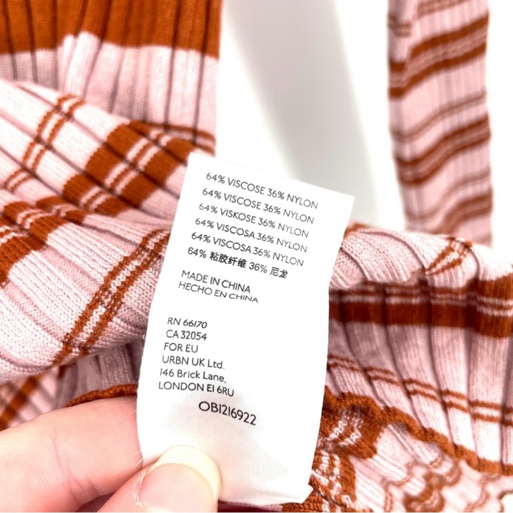 Anthropologie Maeve Striped Sweater with 1/4 Zip Collar - Timeless! - Picture 5 of 5
